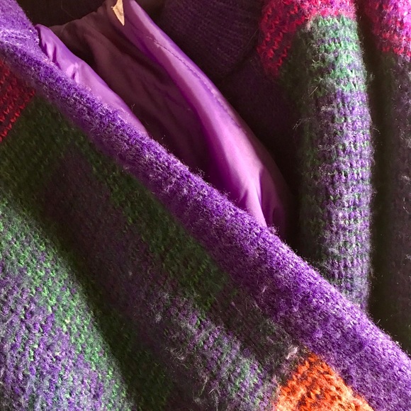 Vintage printed sweater coat - Picture 6 of 7